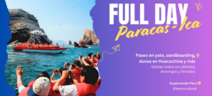 Full day Paracas, Islas Ballestas, Ica y Laguna de Huacachina
